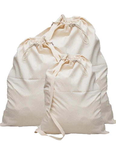 Cotton Laundry Bag Small - Medium - Large