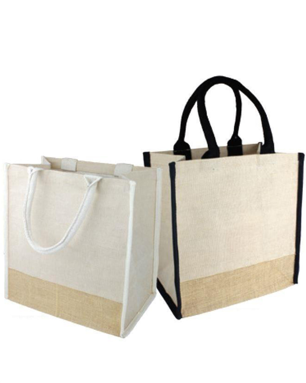 Medium Ju-co Burlap Tote Bags Full Gusset - TJ912